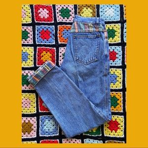 🌈 Vintage Rio Rainbow Tribal Color Print High Waisted Jeans 🌈